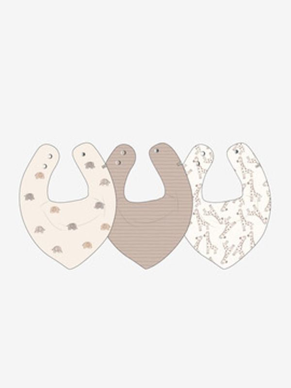 Pippi Bandana Bib Uni AOP 3 pk 7111- Rainy Day 227