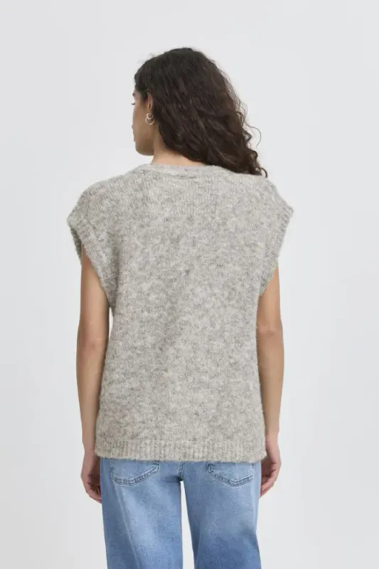 Hovedbilde IHBelablue Waistcoat 20124197 - Grey Melange 200317
