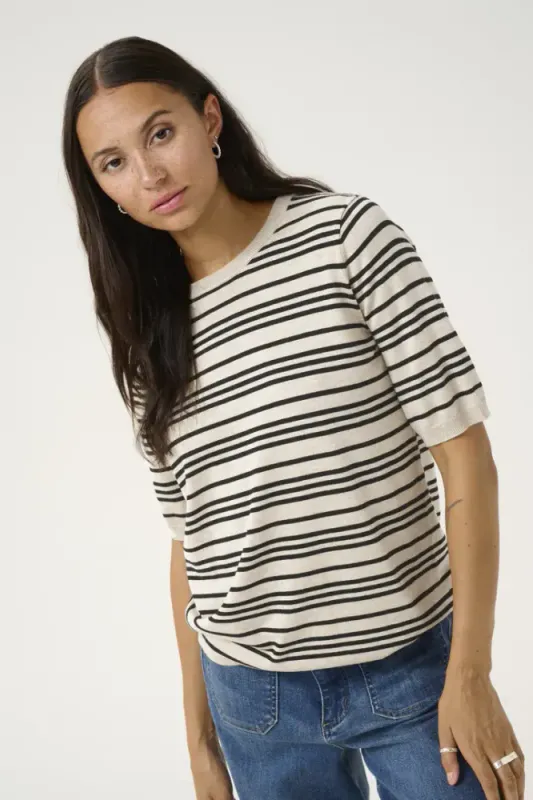 Hovedbilde KALizza O-neck Pullover 10508410 - Black/Feather Grey 107232