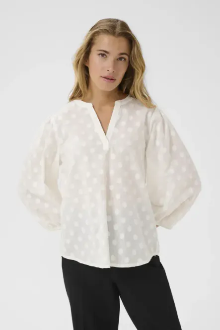 Hovedbilde Kaenya blouse 3/4 10510755 - 110602 chalk