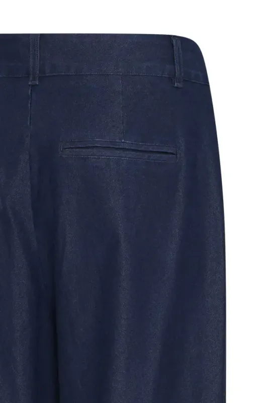 Hovedbilde IHKATE Long Wide Pants 20124291 - Dark Blue Denim 900000556