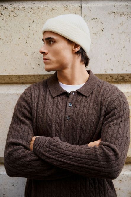 Hovedbilde Lindbergh Lambswool Button Polo 30-800227 - Dark ...
