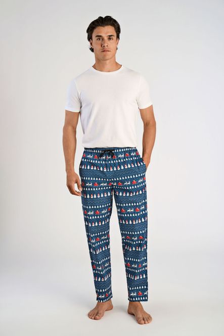 Hovedbilde X-mas pajama pants 30-997530 - blue