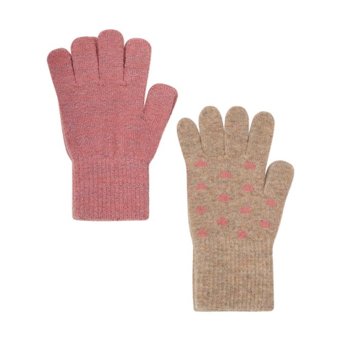 Hovedbilde CeLaVi Ull Hansker 2 pk 330638 - Brick Dust Pink ...