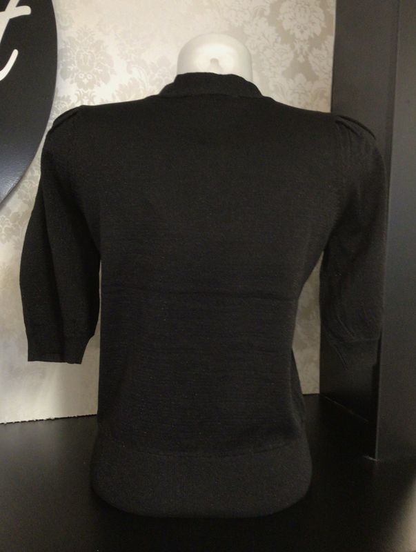 Hovedbilde BYMobbe Bow Jumper 20818235 - Meteorite Black 194008