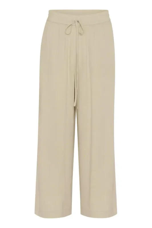 KAMilia Cropped Wide Pants 10509666 - Feather Grey 151305