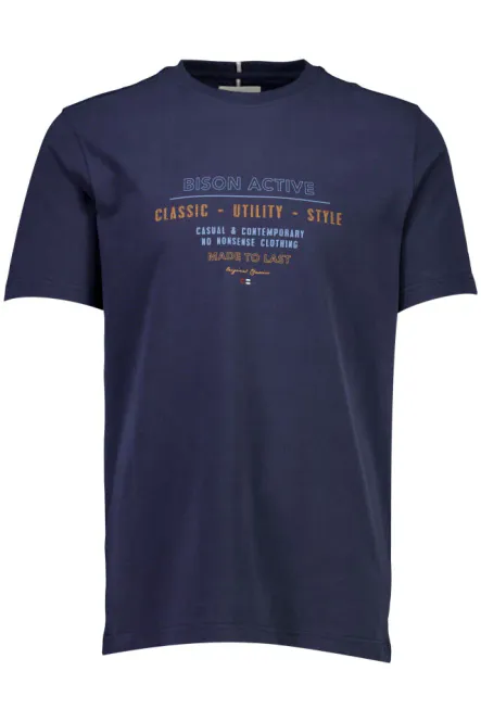Hovedbilde Bison O-neck Tee 80-400142 - Navy