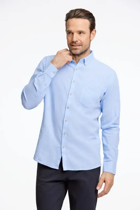Hovedbilde Jack´s Cotton/linen LS Shirt 3-210076 - Sky Blue